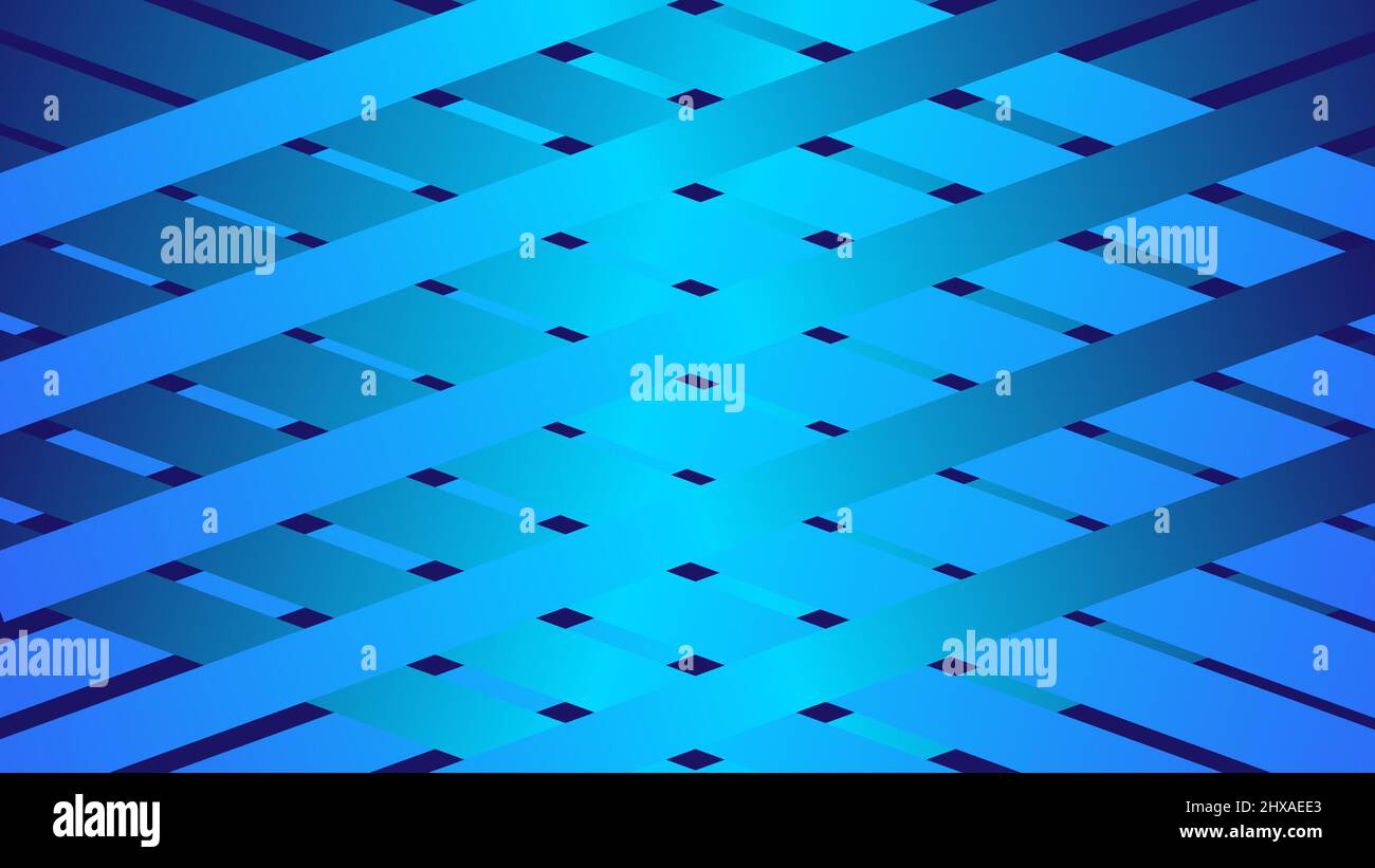 Block line abstract background with gradient blue color Stock Vector