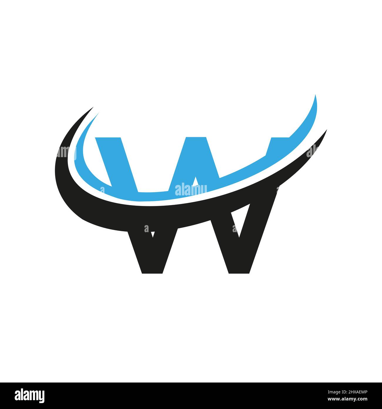 Initial W Letter Alphabet Logo Design In Vector Format. W Logotype For ...