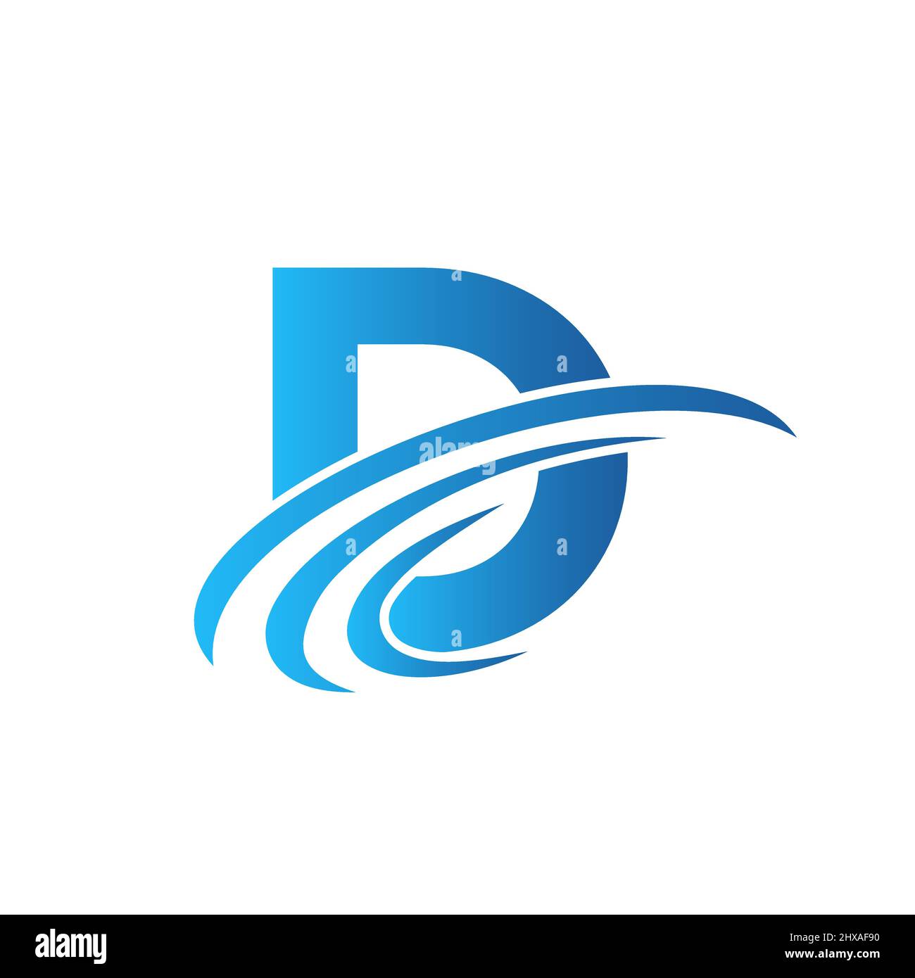 Letter D Logo Sign Design Template. Initial D Gradient Logo Design ...