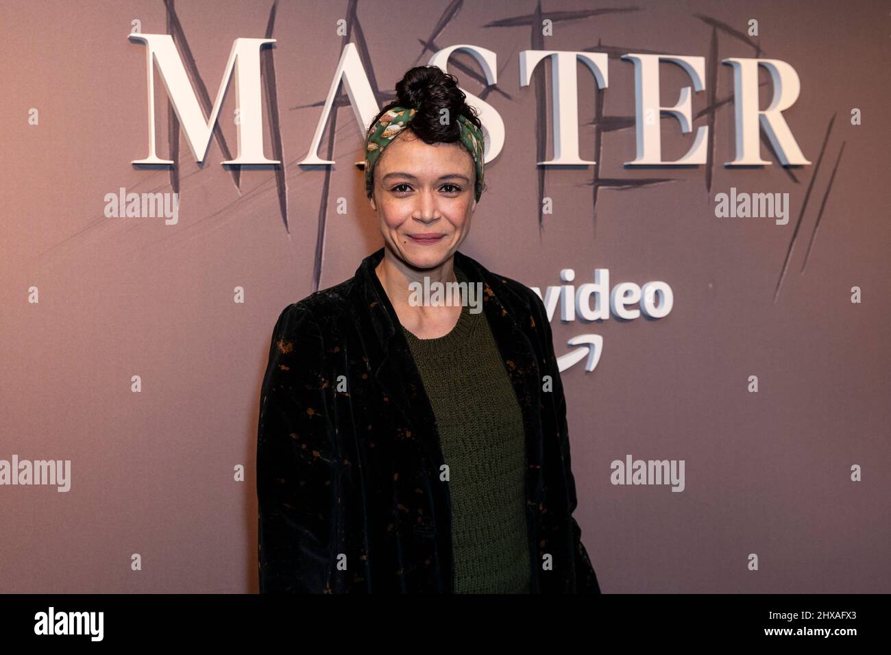 New York, NY - March 10, 2022: Amber Gray attends the premiere of ...