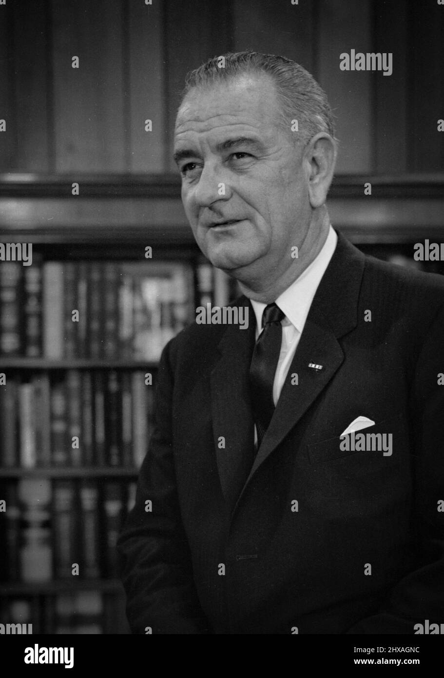 President Lyndon Baines Johnson Stock Photo