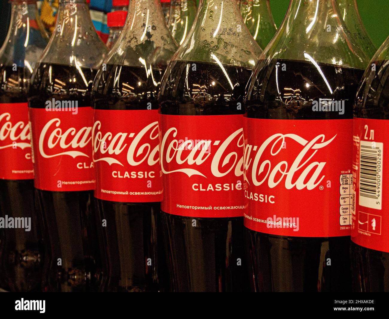 Moscow Cola Moscow, Russia. 10th Mar, 2022. Coca Cola, the leader of the soft ...