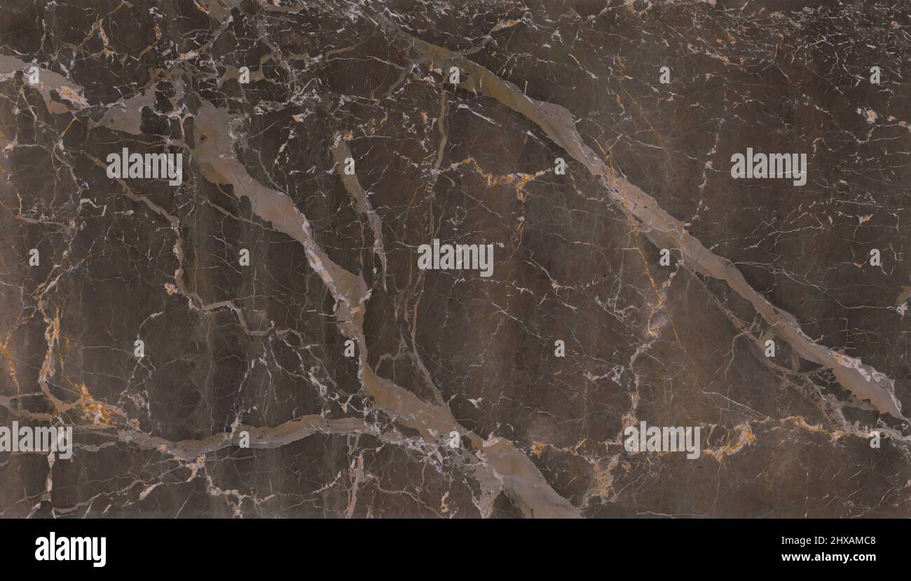 Brown marble with natural pattern texture background. Stock Photo