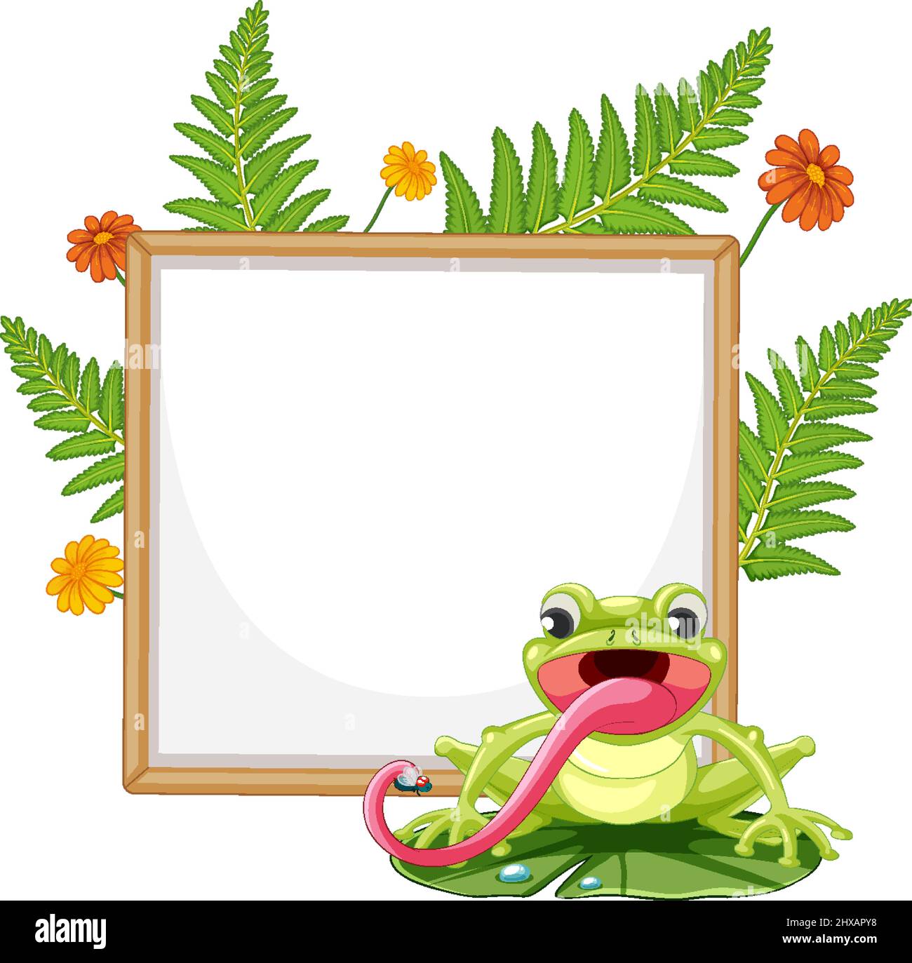 Frog On A Wood Sigh Stock Illustration - Download Image Now -  Advertisement, Animal, Blank - iStock