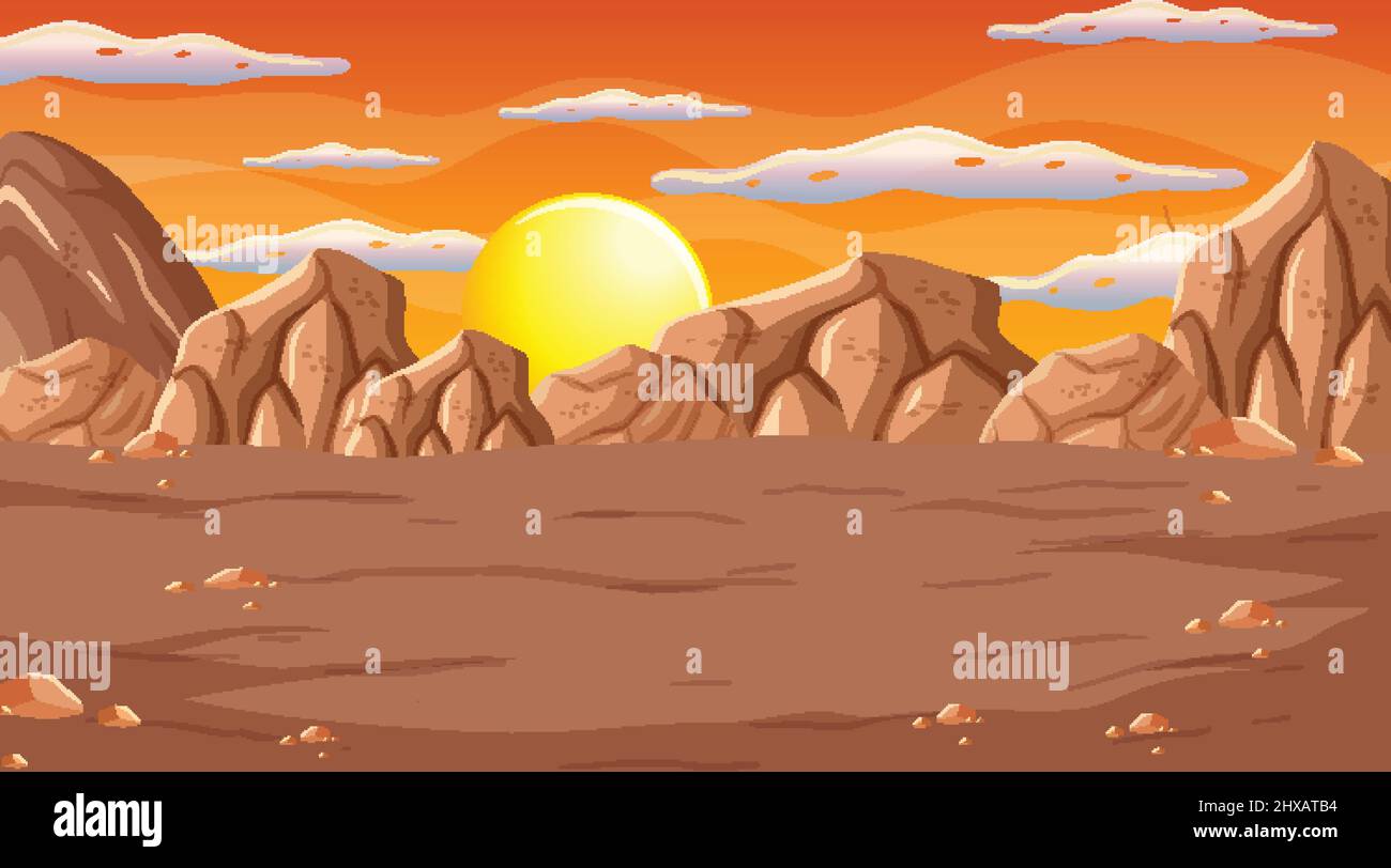 A natural scene landscape illustration Stock Vector Image & Art - Alamy