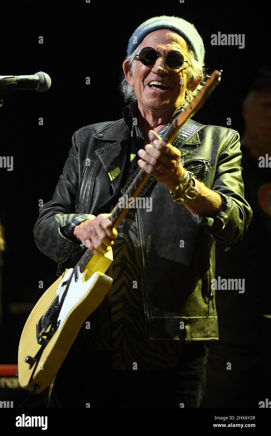 New York, USA. 10th Mar, 2022. Keith Richards & The X-Pensive Winos