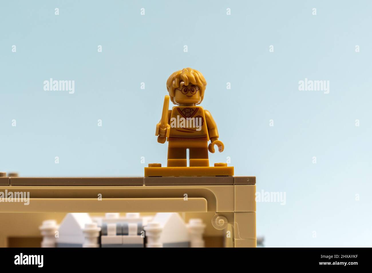 Tyumen, Russia-January 12, 2022: Harry Potter Anniversary 20 years minifigure  lego. Selective focus Stock Photo - Alamy