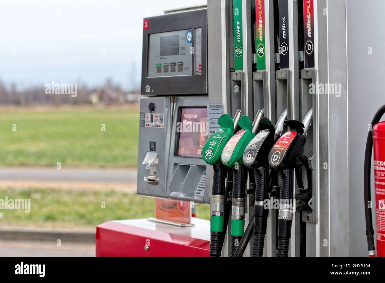 Gas pump nozzle row hires stock photography and images Alamy