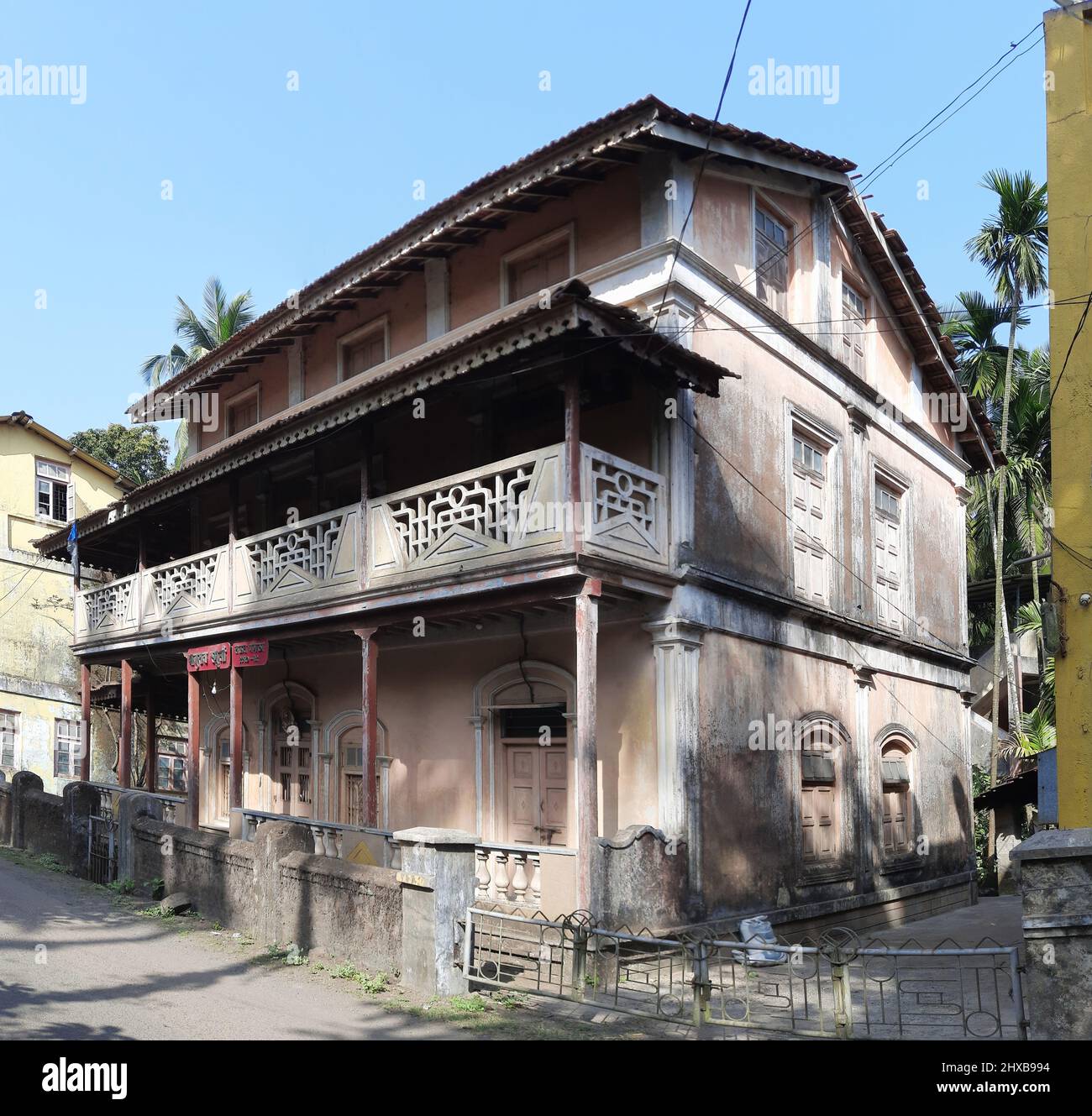 Old traditional house at Revdanda near Alibag state Maharashtra India