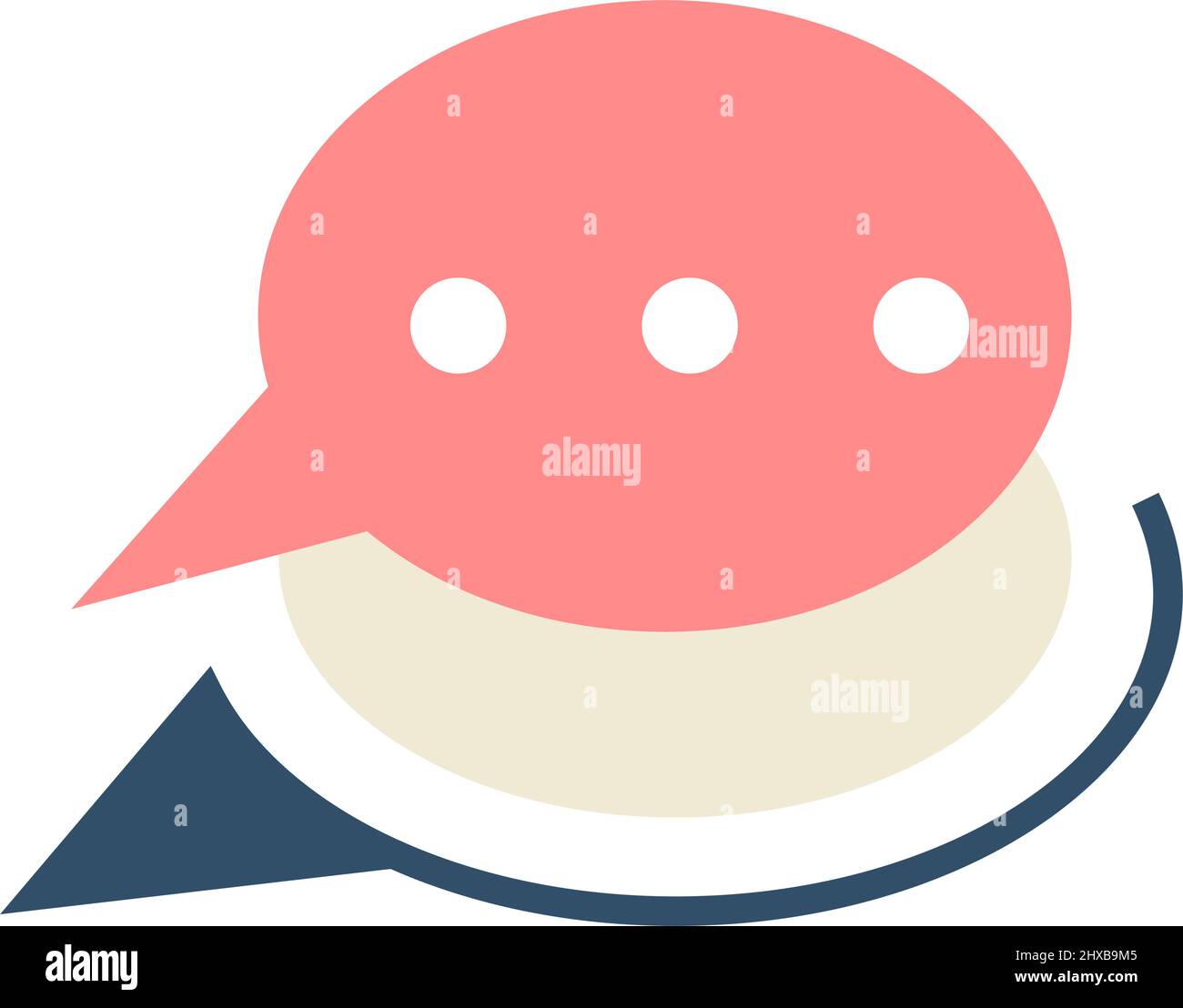 Dialog bubble icon, talk or speech chat box vector Stock Vector Image ...