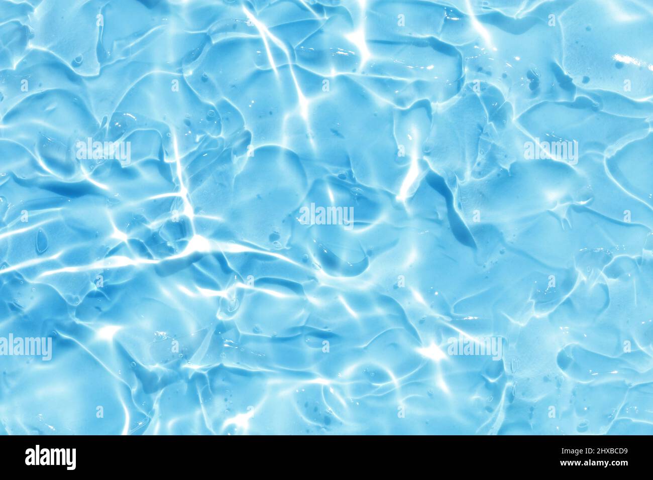 blue water wave abstract, pure natural ripple and bubble texture, gel ...