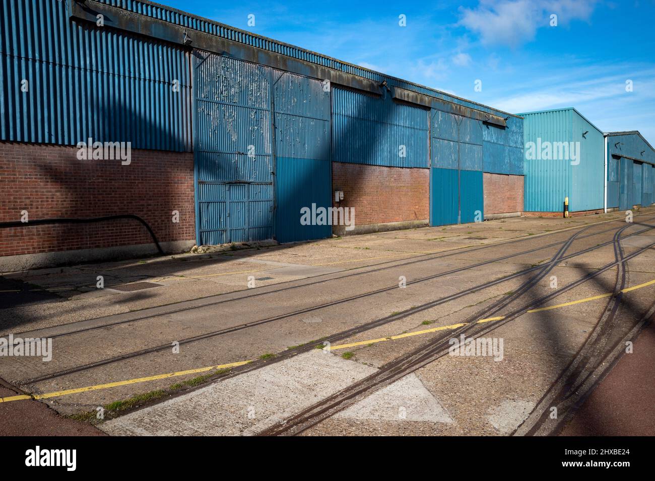 Warehouses Ipswich Suffolk Stock Photo