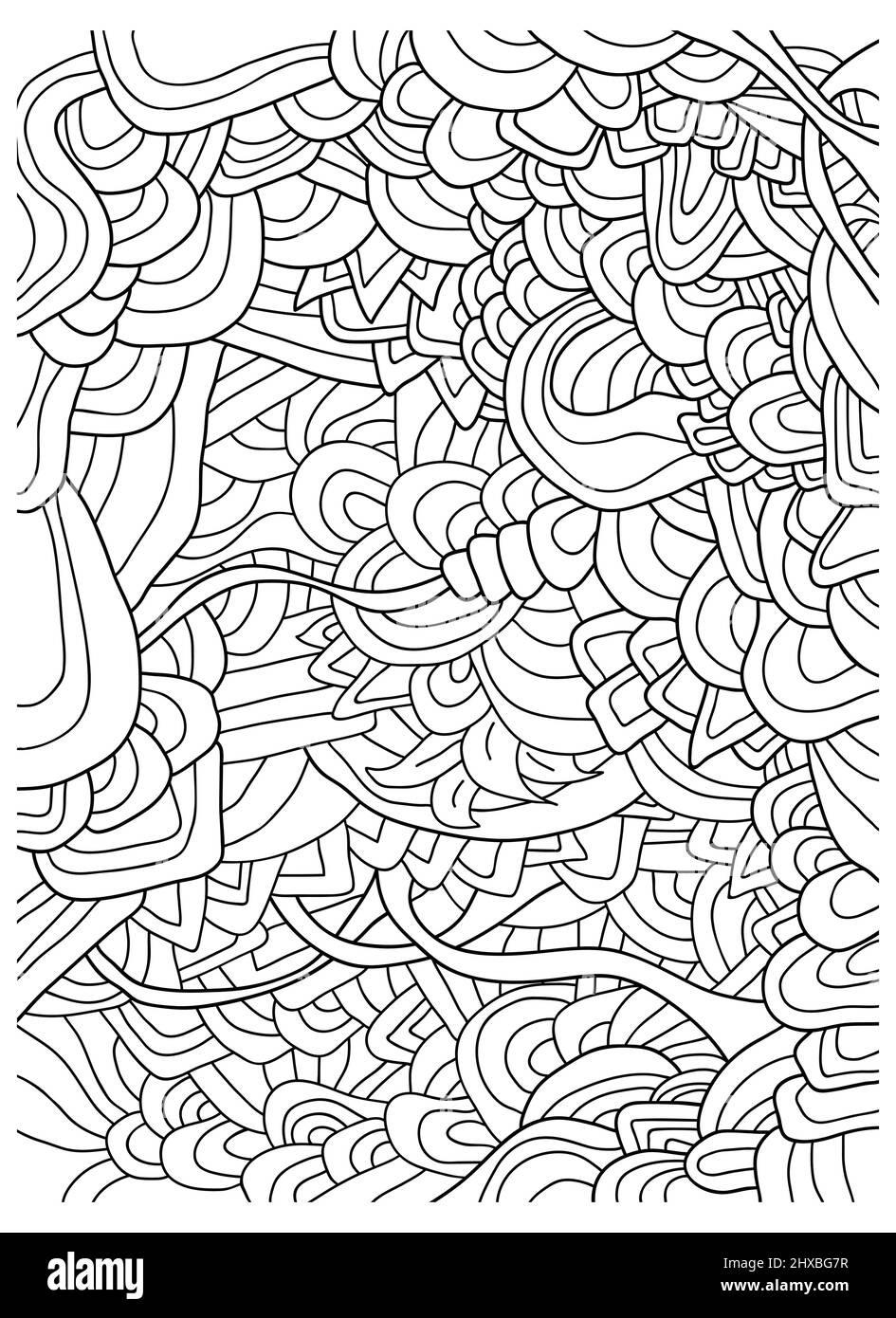 Wave Doodle Line Pattern Pattern with hand-drawn doodle waves and lines Stock Vector Image & Art ...