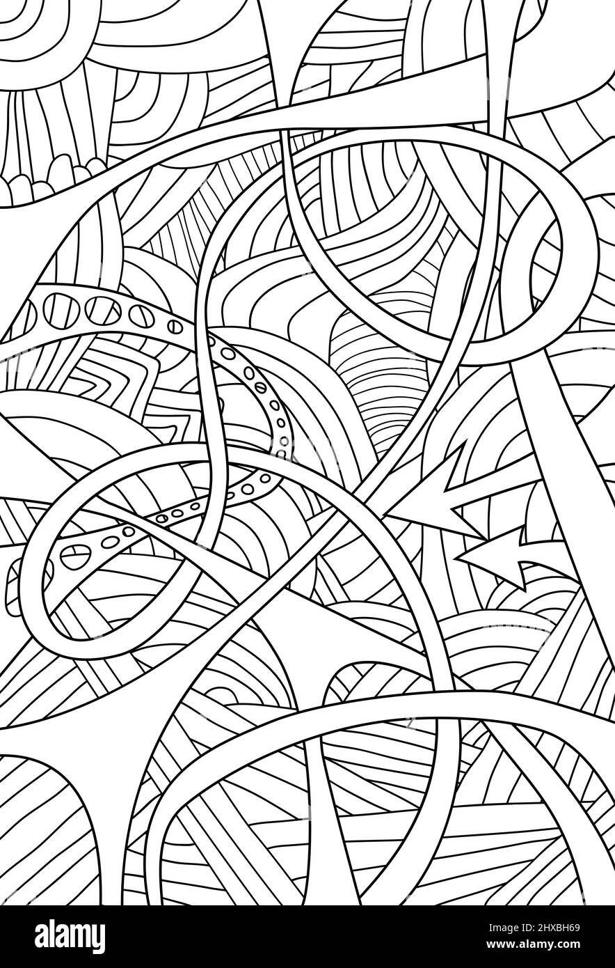 Wave Doodle Line Pattern Pattern with hand-drawn doodle waves and lines Stock Vector Image & Art ...