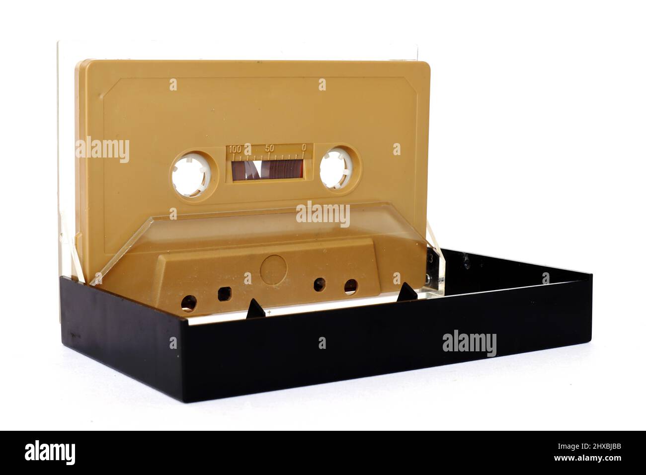 Vintage Cassette tape isolated on a white background Stock Photo - Alamy