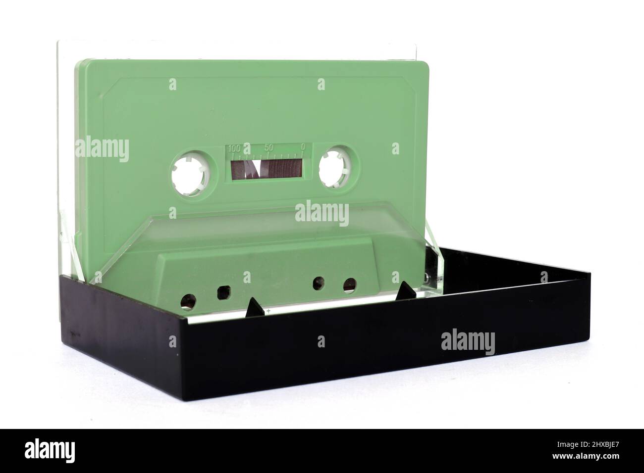 Vintage Cassette tape isolated on a white background Stock Photo - Alamy