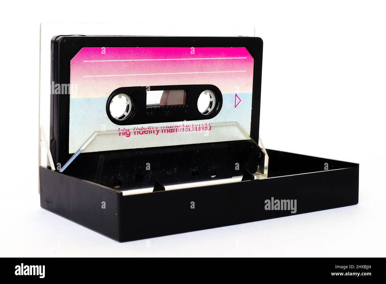 Vintage Cassette tape isolated on a white background Stock Photo - Alamy