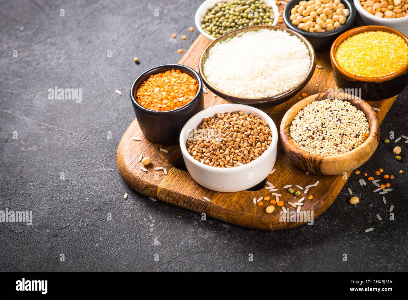 Gluten free food cereals. Healthy food Stock Photo Alamy