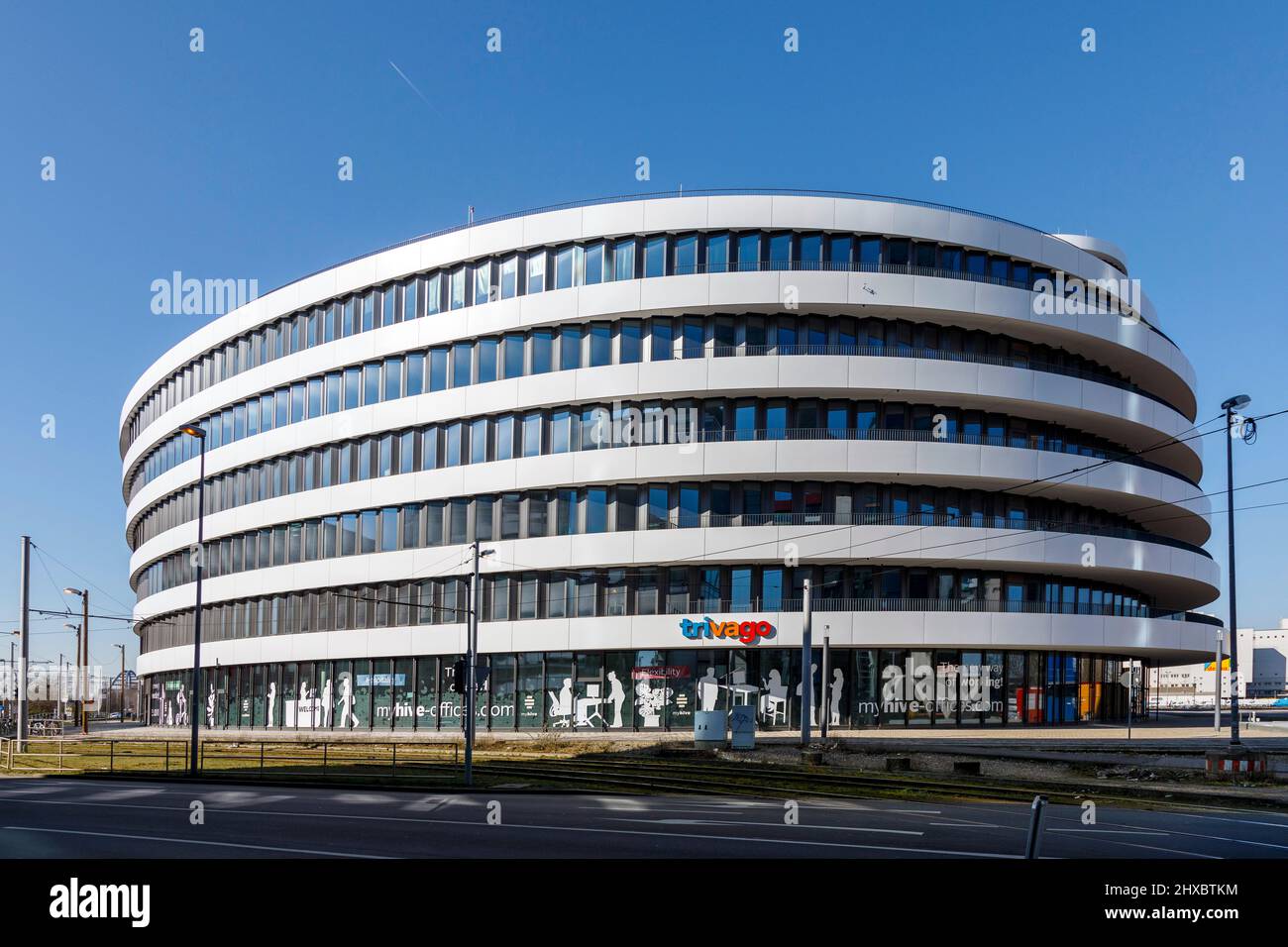 Trivago, headquarters in Dusseldorf Stock Photo