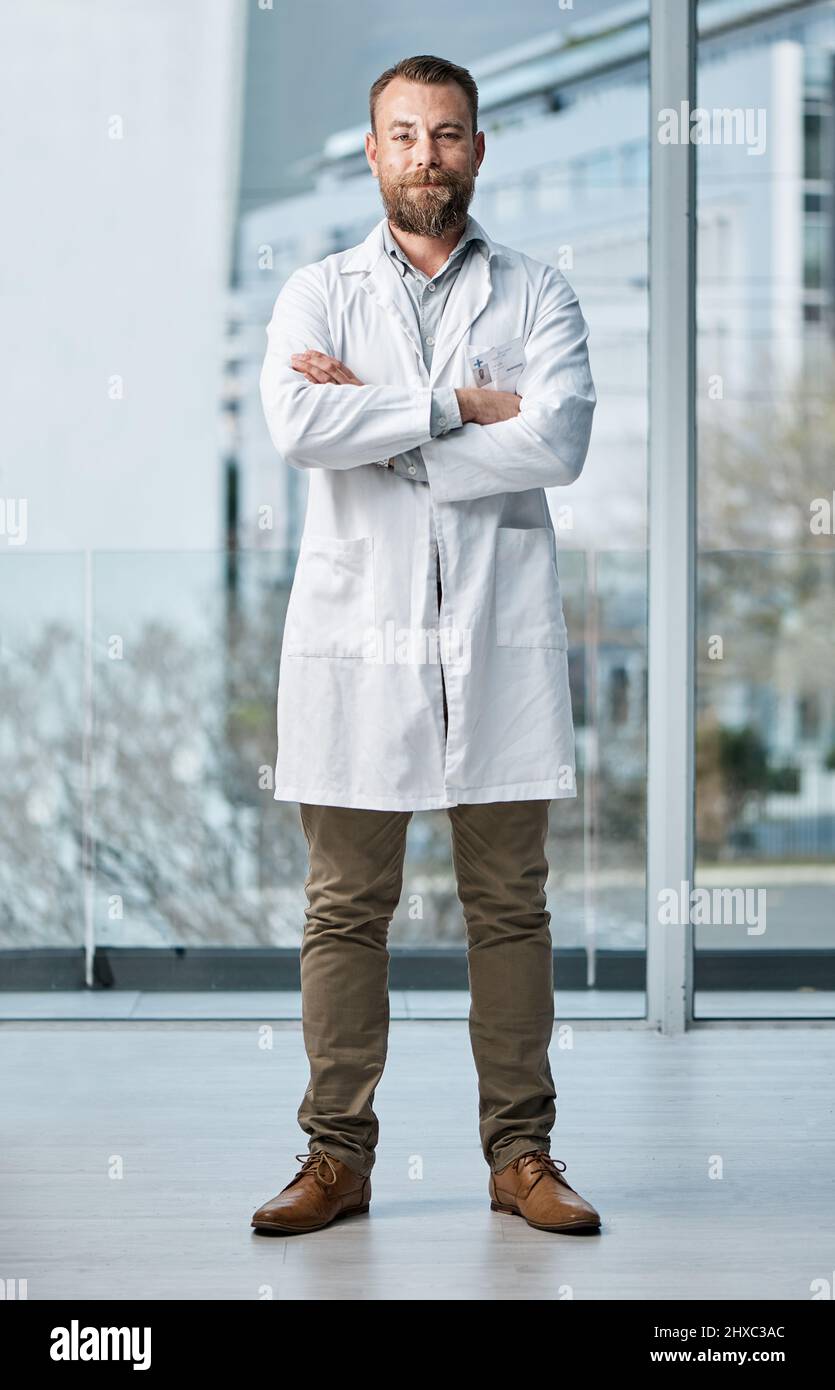 Doctors form a strong pillar in the healthcare system. Portrait of a