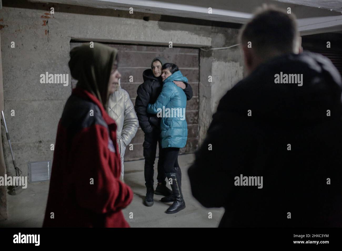 Lviv, Ukraine. 11th Mar, 2022. March 11, 2022. Air raid sirens sound in Lviv (Ukraine) at 5 a.m. and residents go to shelters. Russian military forces invaded Ukraine territory earlier in the month. (Photo by Gian Marco Benedetto/Sipa USA) Credit: Sipa USA/Alamy Live News Stock Photo