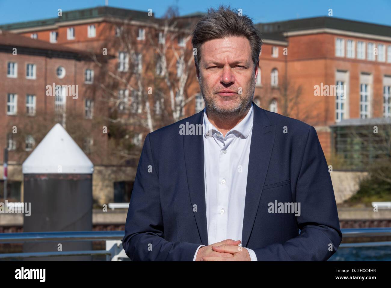 Kiel, 11. März 2022, Bundeswirtschaftsminister Dr. Robert Habeck zu