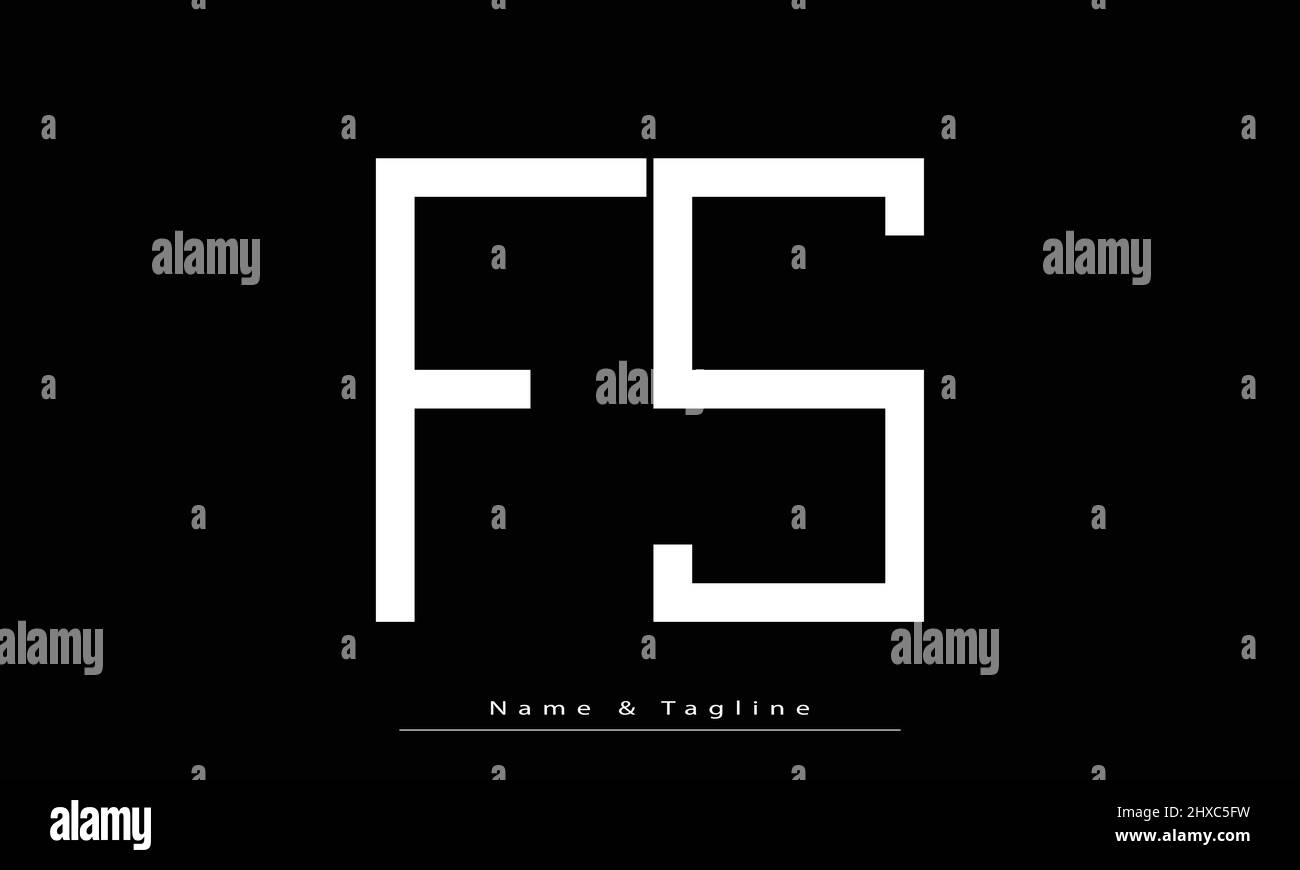 Alphabet letters Initials Monogram logo FS , SF Stock Vector Image ...