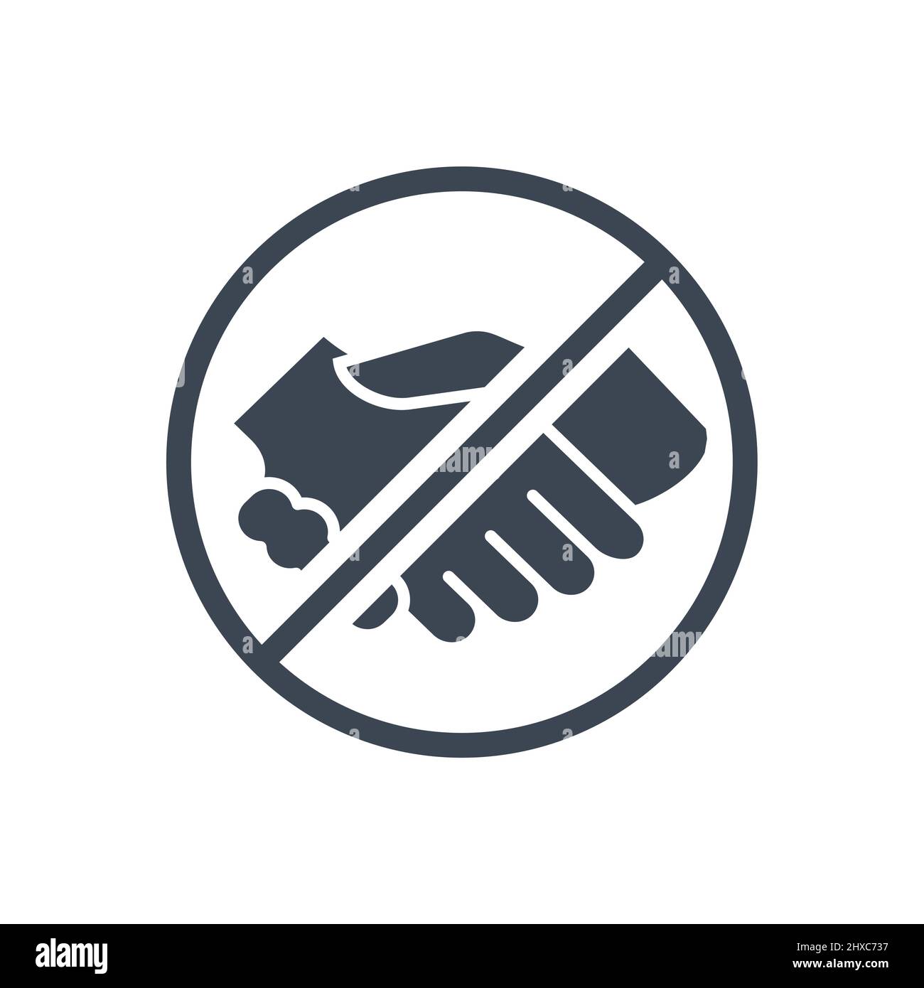 Avoid contact pictogram Cut Out Stock Images & Pictures - Alamy