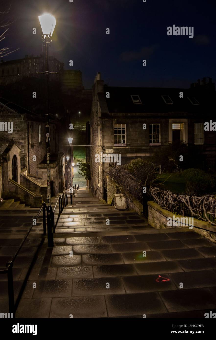 Vennel Steps, Edinburgh Stock Photo