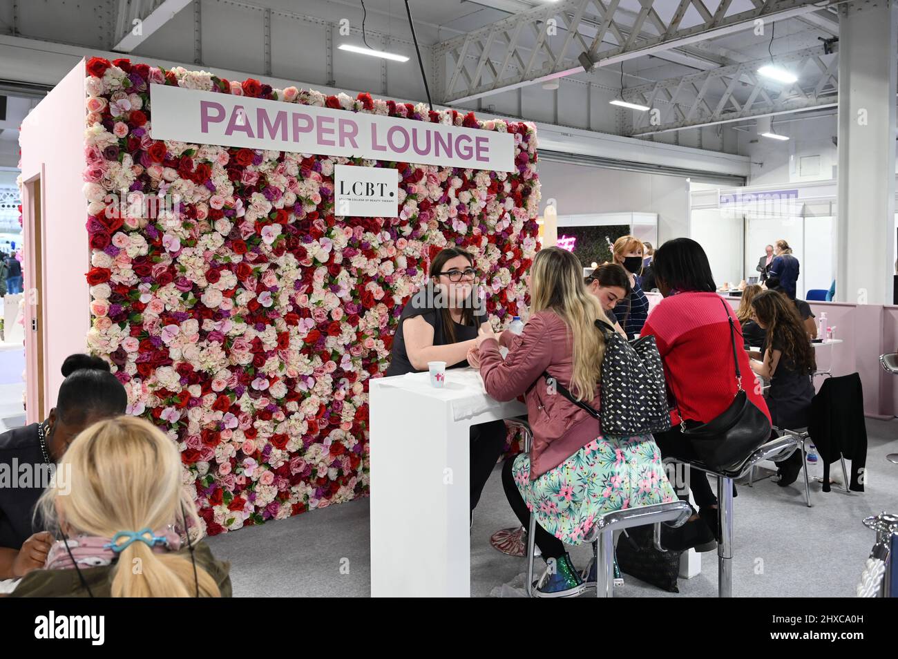 London, UK. 11 March 2022. Pumper Lounge exhibition at Ideal Home Show 2022 at Olympia London. Credit: Picture Capital/Alamy Live News Stock Photo
