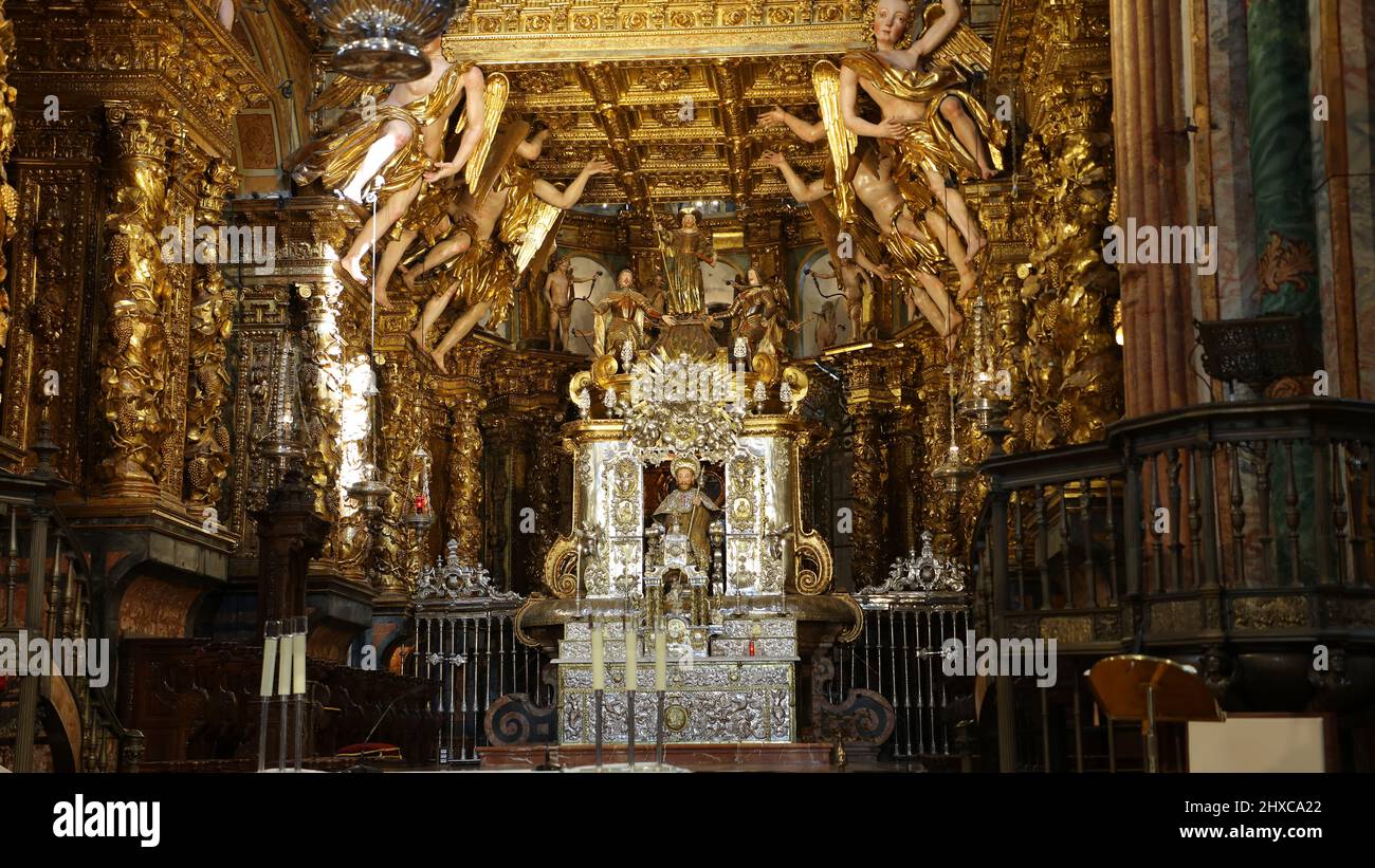 This is the Santiago de Compostela Cathedral Stock Photo