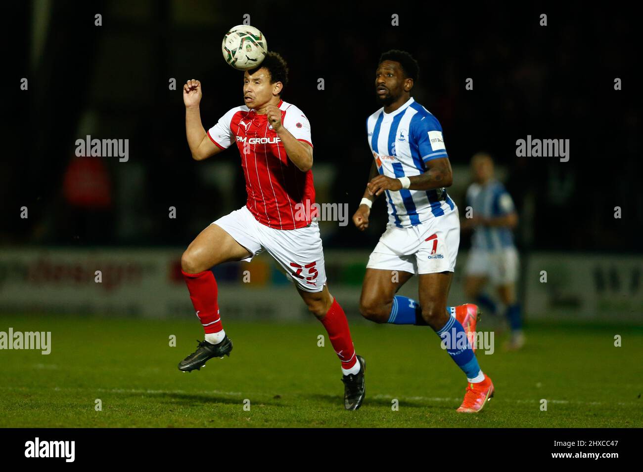 Hartlepool V Rotherham Rotherham United's Rarmani Edmonds-Green and Hartlepool United's Omar ...