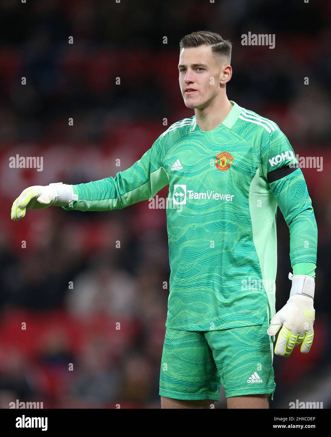 Manchester United goalkeeper Radek Vitek during the FA Youth Cup semi ...