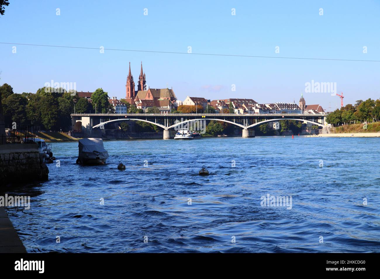 Basel City Rhein Stock Photo - Alamy