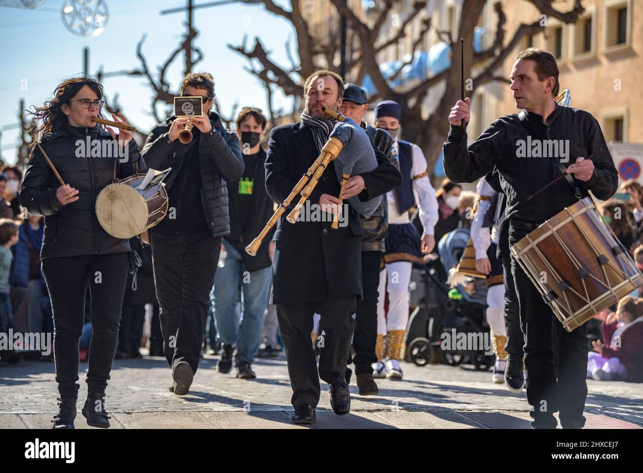 2022 (2021+1) Valls Decennial Festival, in honor of the Virgin of the Candlemas in Valls (Tarragona, Catalonia, Spain) ESP: Fiestas Decenales de Valls Stock Photo
