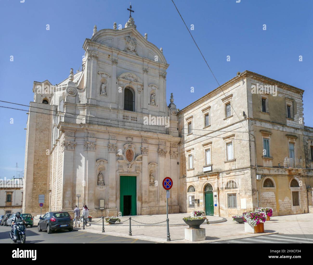 Church Parrocchiale della Madonna in Martina Franca, a town in Apulia, Southern Italy Stock Photo