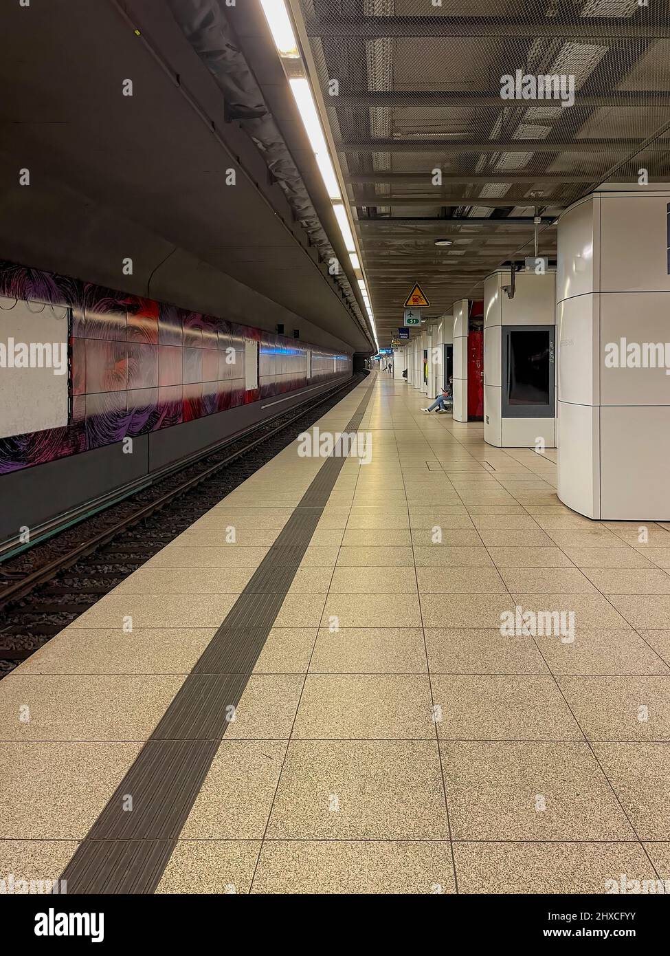 Subway Station, Reeperbahn, Hamburg, Germany, Europe Stock Photo
