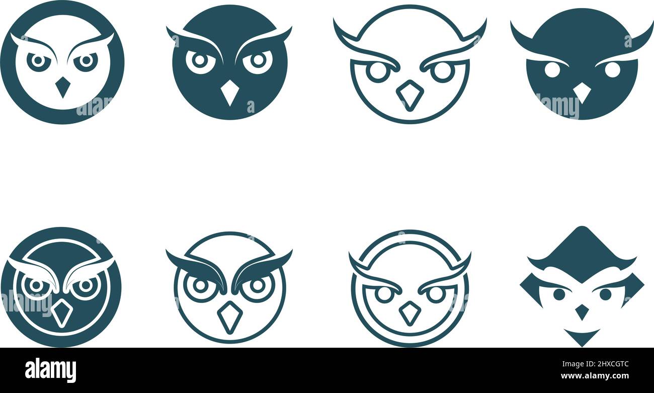 Owl bird logo and symbol vector Stock Vector Image & Art - Alamy