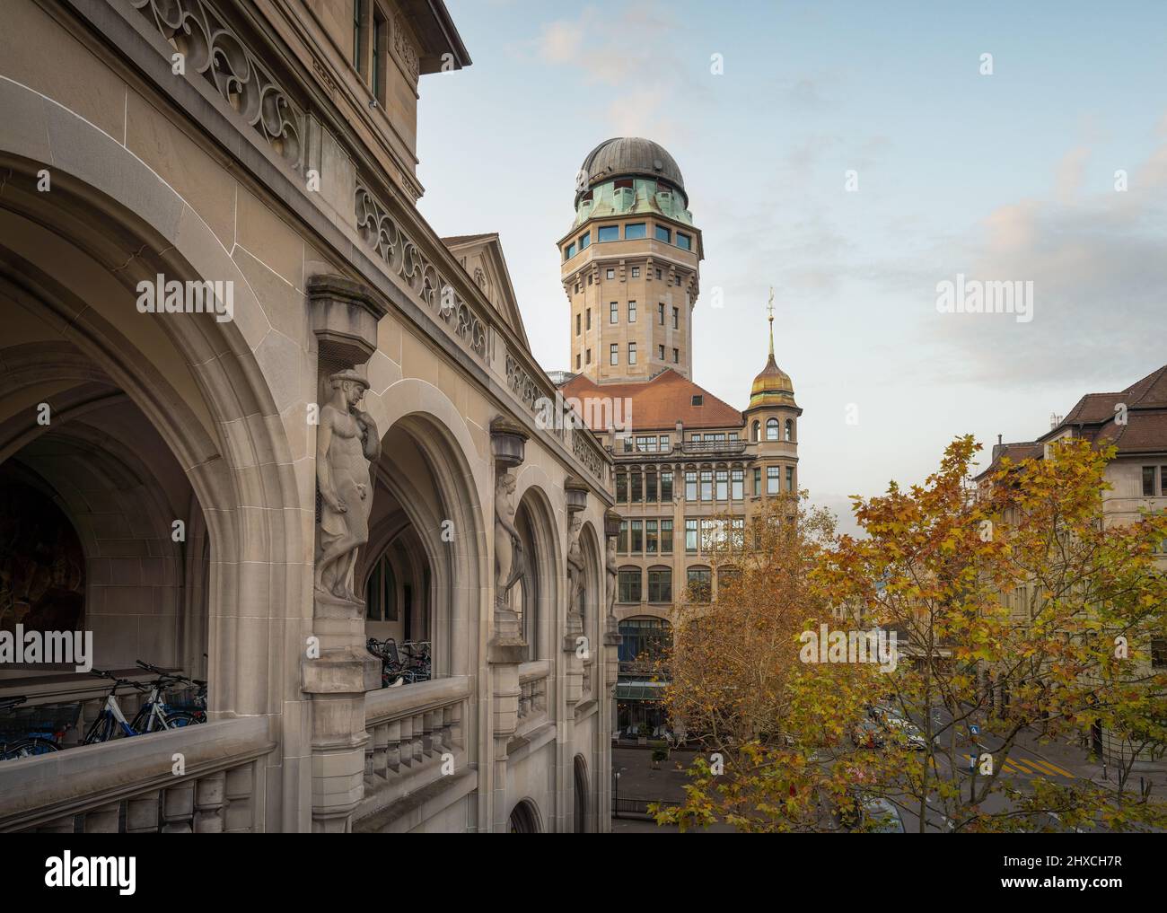 Urania Sternwarte Observatory and Amtshaus building - Zurich ...