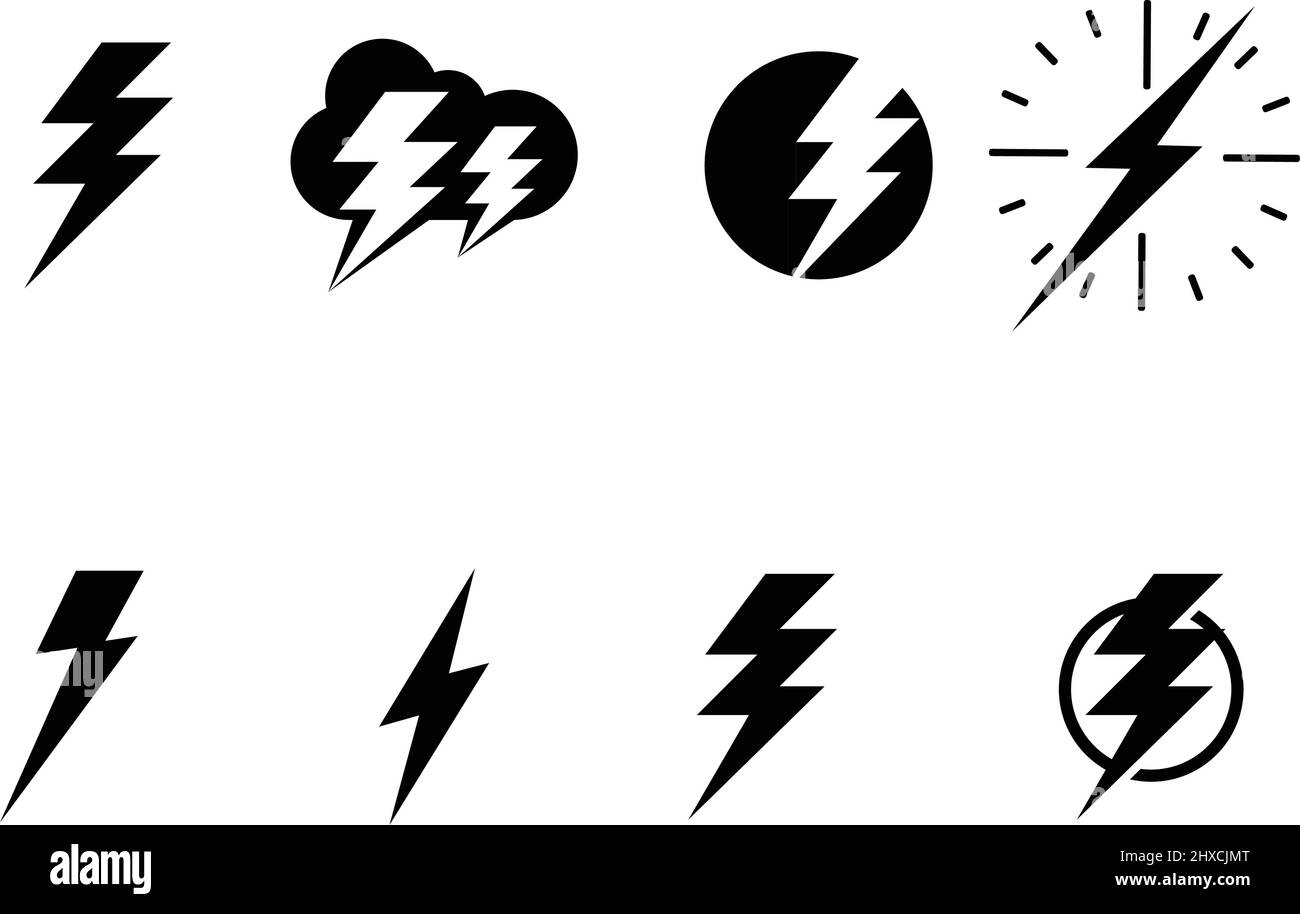 Flash Thunderbolt Logo And Symbol Vector Stock Vector