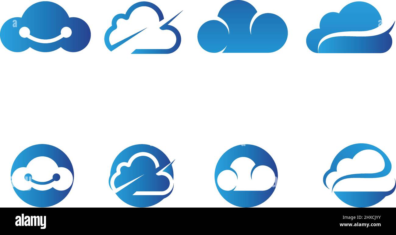 Cloud Logo And Symbol Icon template vector icon illustration Stock ...