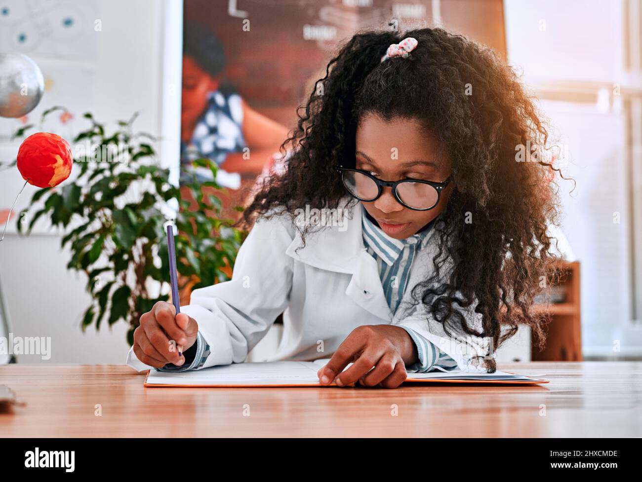 You learn something interesting everyday in science class. Shot of an ...