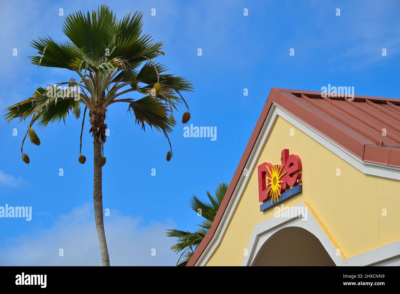 The historic Dole pineapple plantation in Wahiawa, Oahu HI Stock Photo