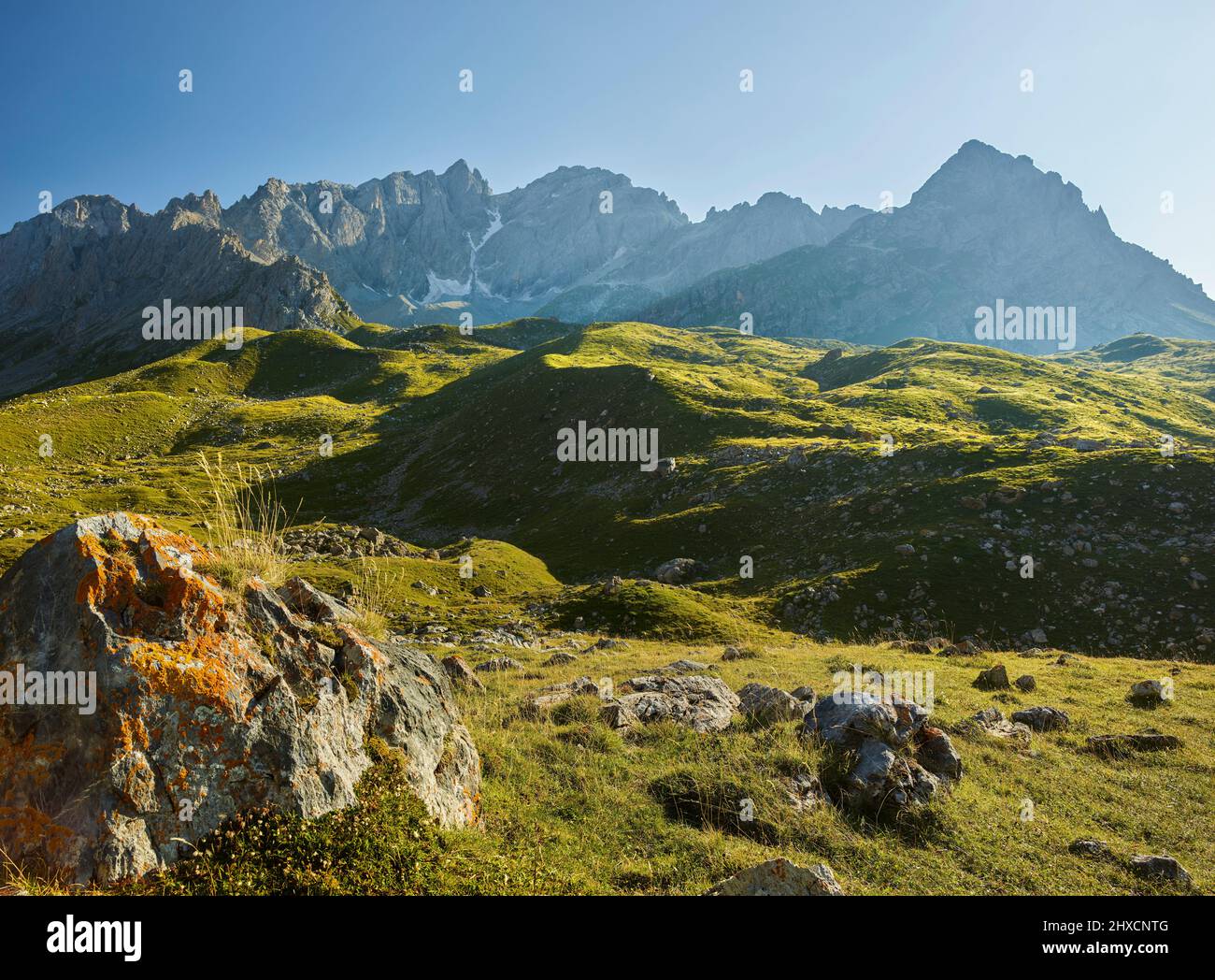 Le Grand Galibier, Rhones Alpes, Hautes-Alpes, France Stock Photo