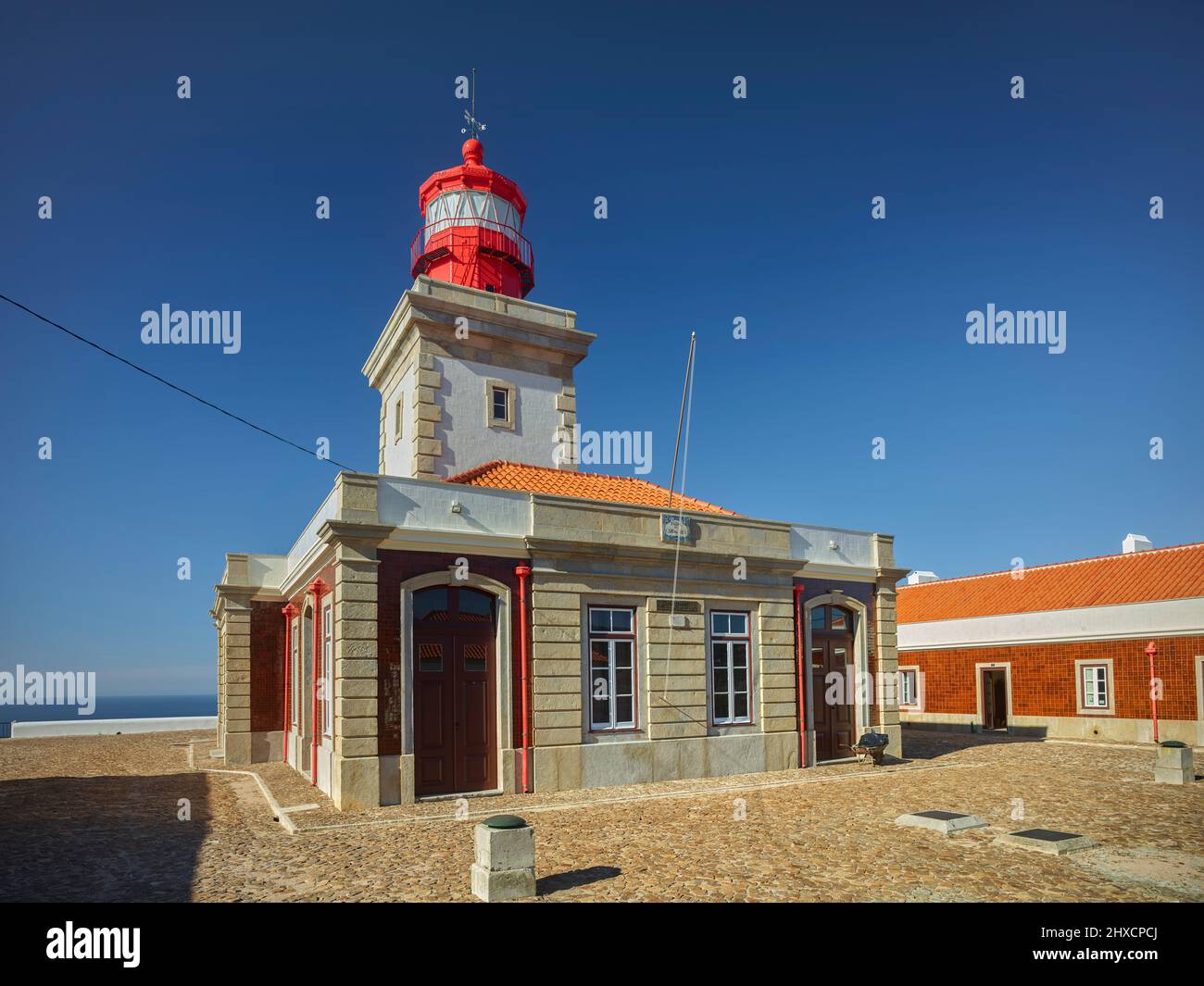 Cabo da Roca lighthouse, Portugal Stock Photo