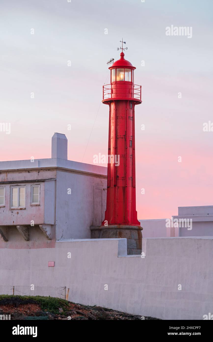 Cabo Raso Lighthouse, Lisbon, Portugal Stock Photo
