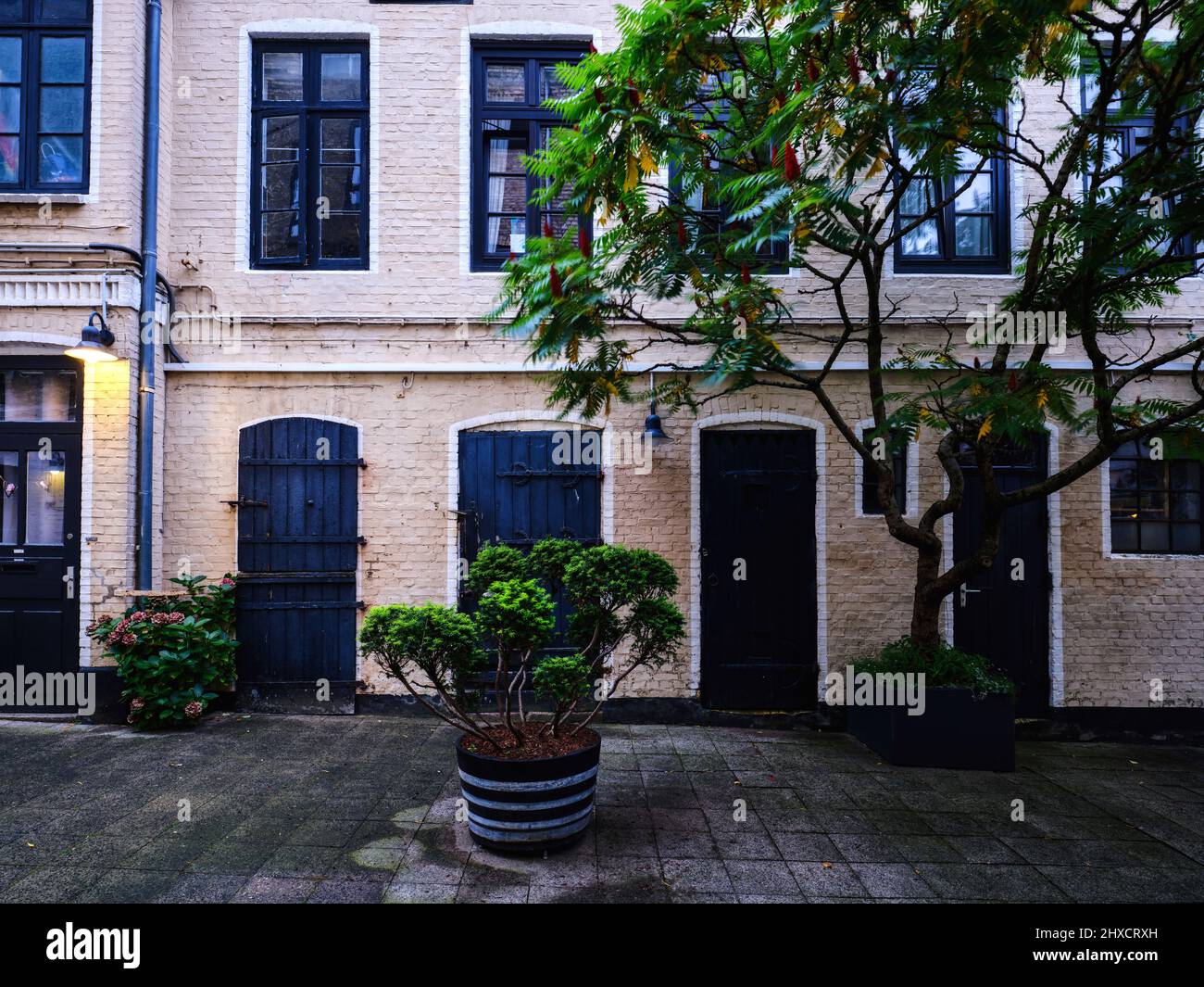 Käte Lassen Hof below the Holm, Flensburg Stock Photo Alamy