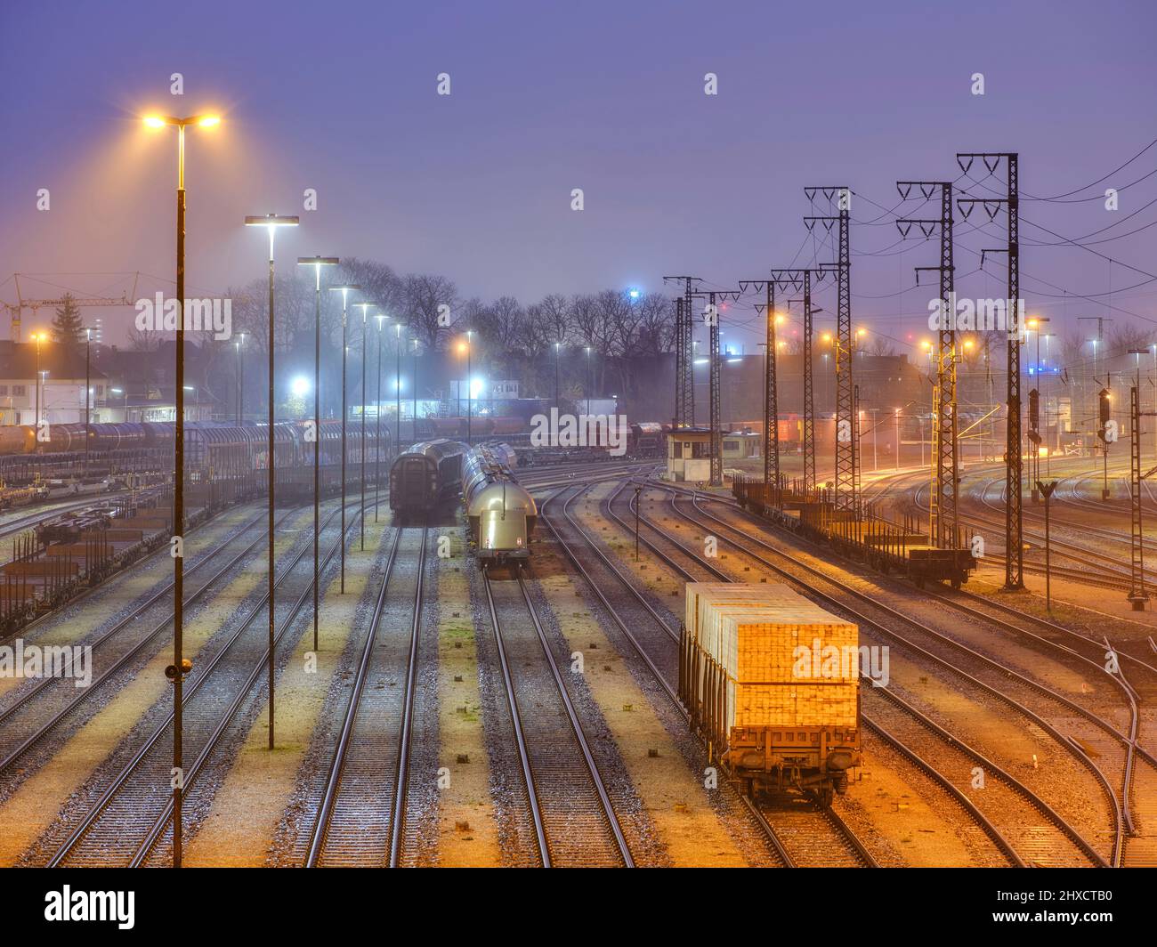 Station area, Augsburg Stock Photo