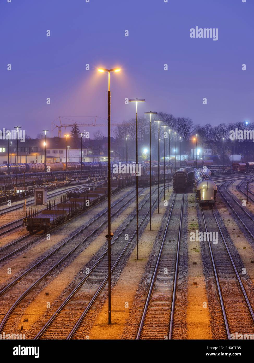 Station area, Augsburg Stock Photo