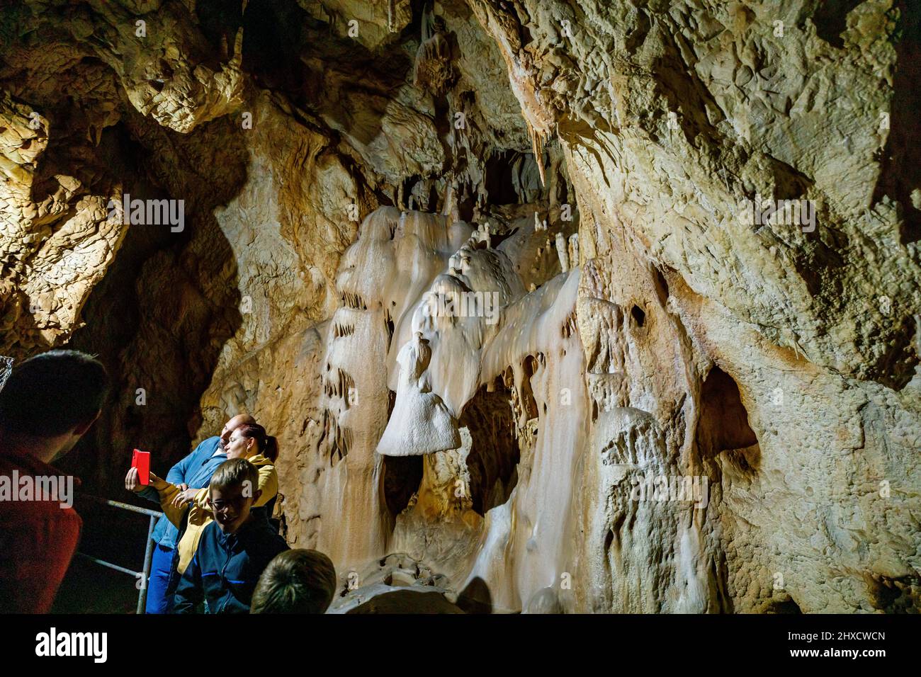Pestera The bear cave pestera ursilor at chiscau in romania Stock Photo - Alamy
